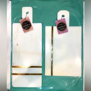 Set of 2 Marble Serving Boards